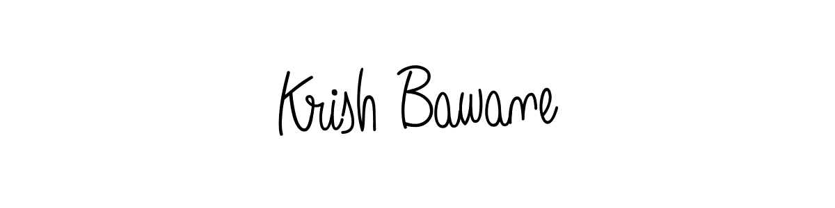 Design your own signature with our free online signature maker. With this signature software, you can create a handwritten (Angelique-Rose-font-FFP) signature for name Krish Bawane. Krish Bawane signature style 5 images and pictures png