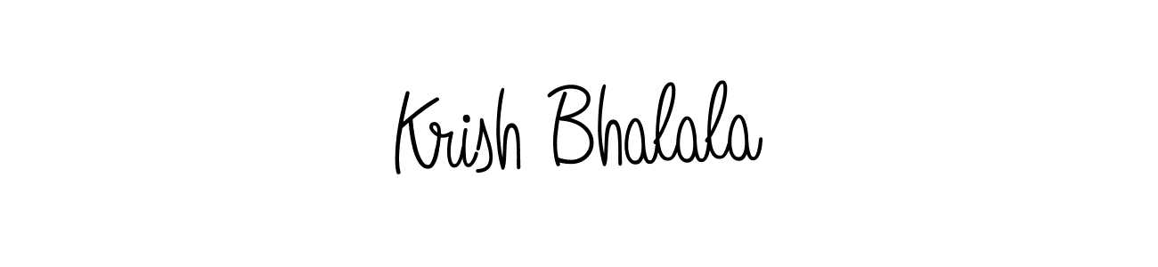 Create a beautiful signature design for name Krish Bhalala. With this signature (Angelique-Rose-font-FFP) fonts, you can make a handwritten signature for free. Krish Bhalala signature style 5 images and pictures png