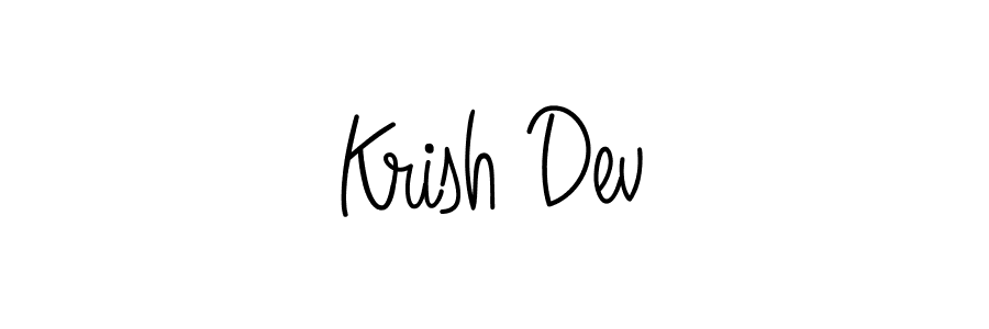 You can use this online signature creator to create a handwritten signature for the name Krish Dev. This is the best online autograph maker. Krish Dev signature style 5 images and pictures png