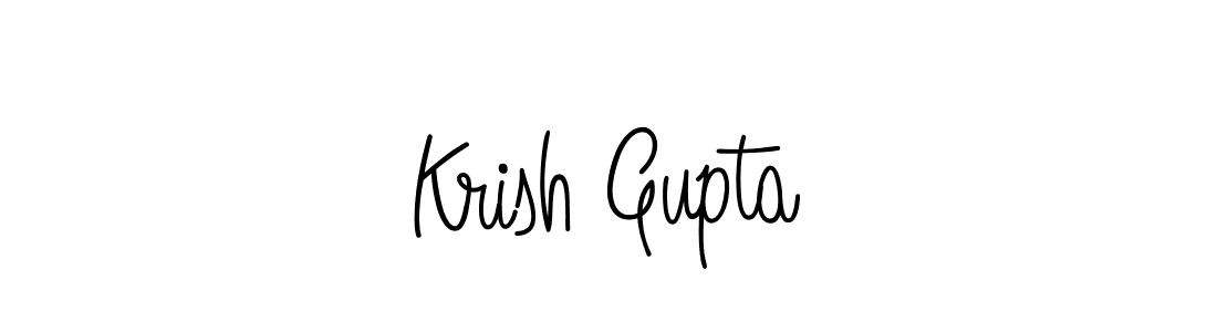Create a beautiful signature design for name Krish Gupta. With this signature (Angelique-Rose-font-FFP) fonts, you can make a handwritten signature for free. Krish Gupta signature style 5 images and pictures png