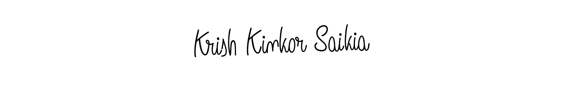 Similarly Angelique-Rose-font-FFP is the best handwritten signature design. Signature creator online .You can use it as an online autograph creator for name Krish Kinkor Saikia. Krish Kinkor Saikia signature style 5 images and pictures png