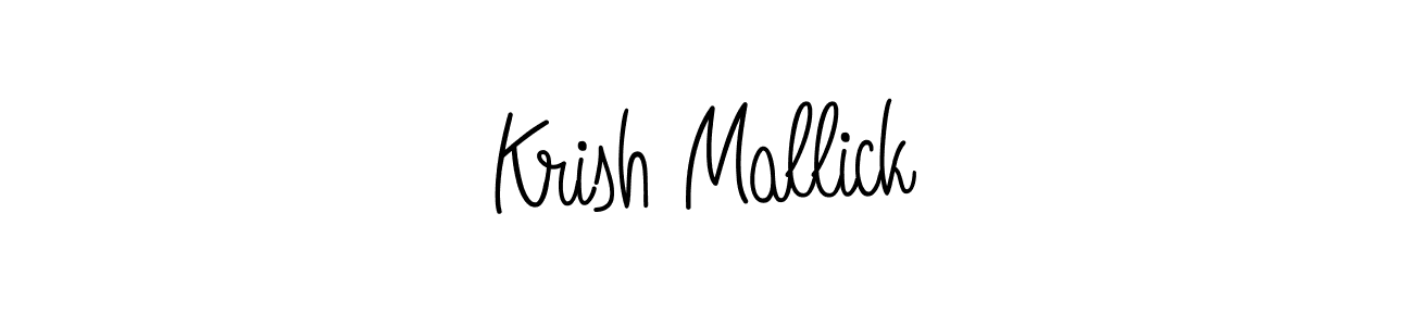 How to make Krish Mallick signature? Angelique-Rose-font-FFP is a professional autograph style. Create handwritten signature for Krish Mallick name. Krish Mallick signature style 5 images and pictures png