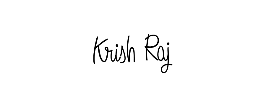 You should practise on your own different ways (Angelique-Rose-font-FFP) to write your name (Krish Raj) in signature. don't let someone else do it for you. Krish Raj signature style 5 images and pictures png