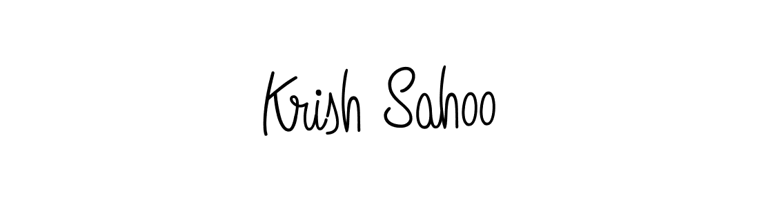 Create a beautiful signature design for name Krish Sahoo. With this signature (Angelique-Rose-font-FFP) fonts, you can make a handwritten signature for free. Krish Sahoo signature style 5 images and pictures png