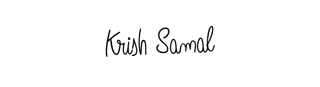 This is the best signature style for the Krish Samal name. Also you like these signature font (Angelique-Rose-font-FFP). Mix name signature. Krish Samal signature style 5 images and pictures png