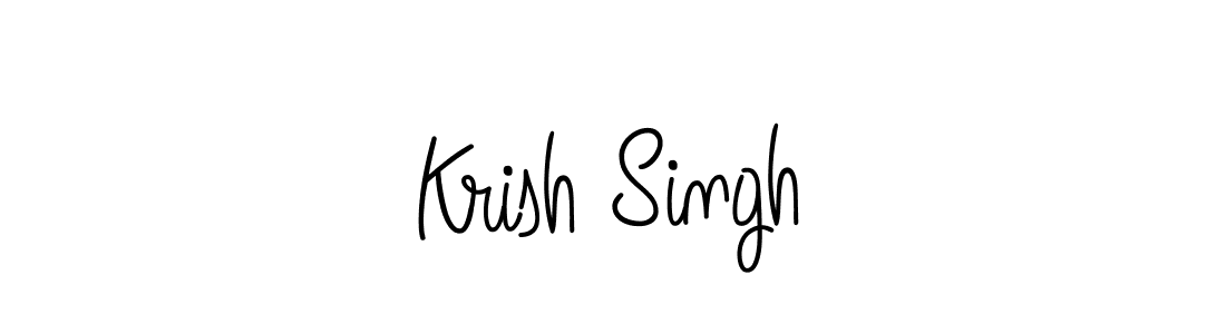 if you are searching for the best signature style for your name Krish Singh. so please give up your signature search. here we have designed multiple signature styles  using Angelique-Rose-font-FFP. Krish Singh signature style 5 images and pictures png