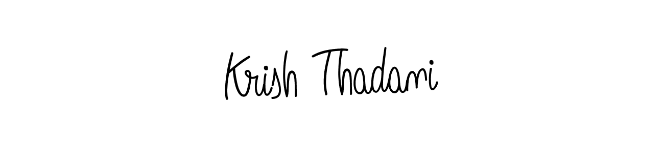 How to Draw Krish Thadani signature style? Angelique-Rose-font-FFP is a latest design signature styles for name Krish Thadani. Krish Thadani signature style 5 images and pictures png