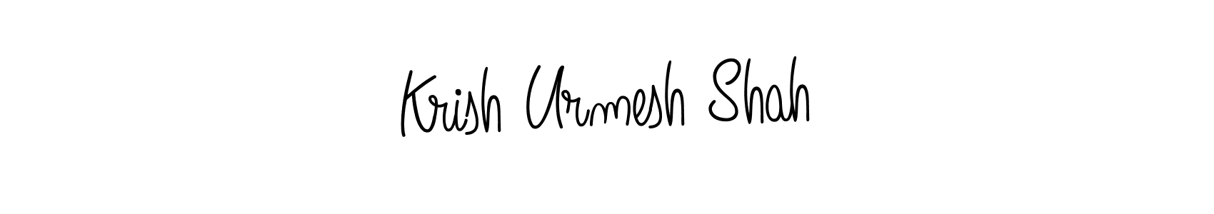 How to make Krish Urmesh Shah signature? Angelique-Rose-font-FFP is a professional autograph style. Create handwritten signature for Krish Urmesh Shah name. Krish Urmesh Shah signature style 5 images and pictures png