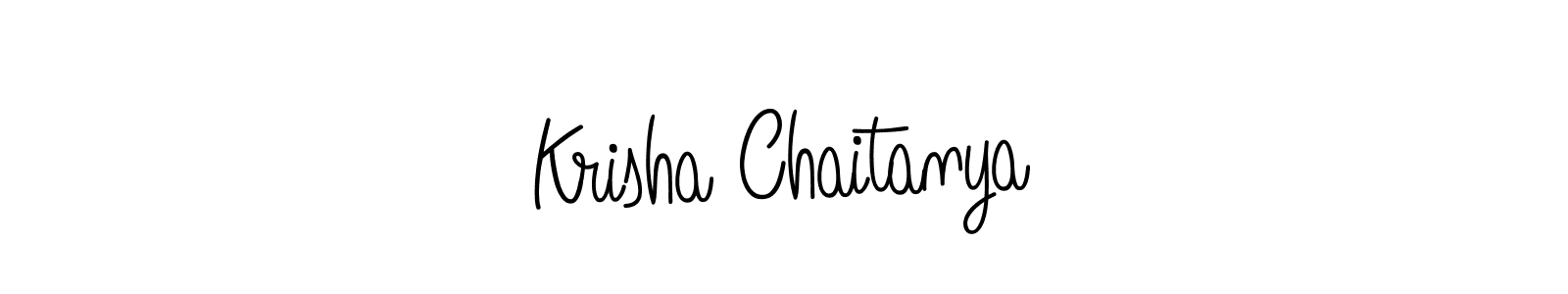 How to Draw Krisha Chaitanya signature style? Angelique-Rose-font-FFP is a latest design signature styles for name Krisha Chaitanya. Krisha Chaitanya signature style 5 images and pictures png