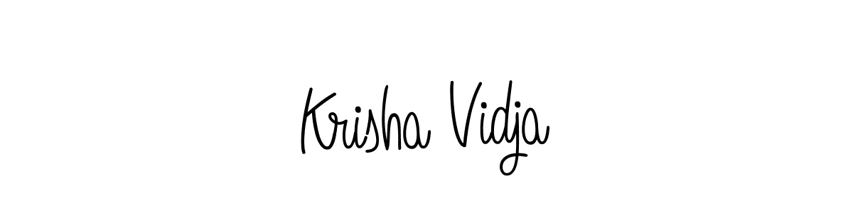 How to Draw Krisha Vidja signature style? Angelique-Rose-font-FFP is a latest design signature styles for name Krisha Vidja. Krisha Vidja signature style 5 images and pictures png