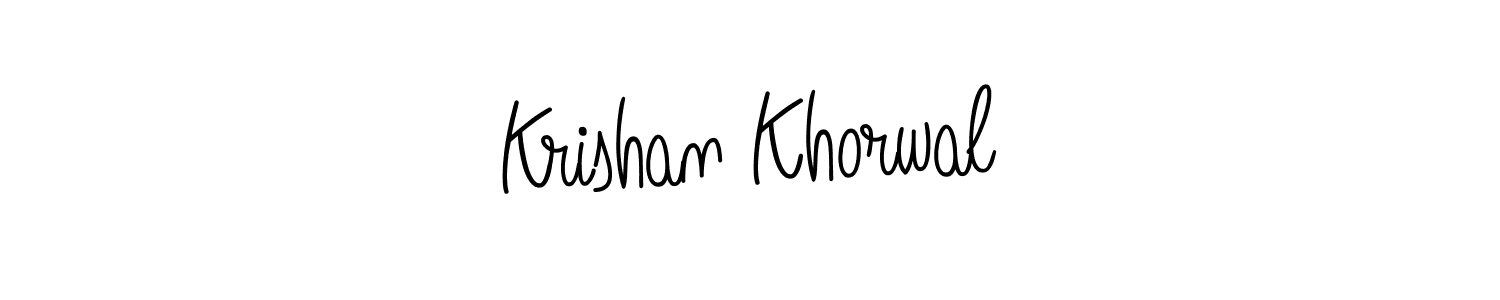 Angelique-Rose-font-FFP is a professional signature style that is perfect for those who want to add a touch of class to their signature. It is also a great choice for those who want to make their signature more unique. Get Krishan Khorwal name to fancy signature for free. Krishan Khorwal signature style 5 images and pictures png