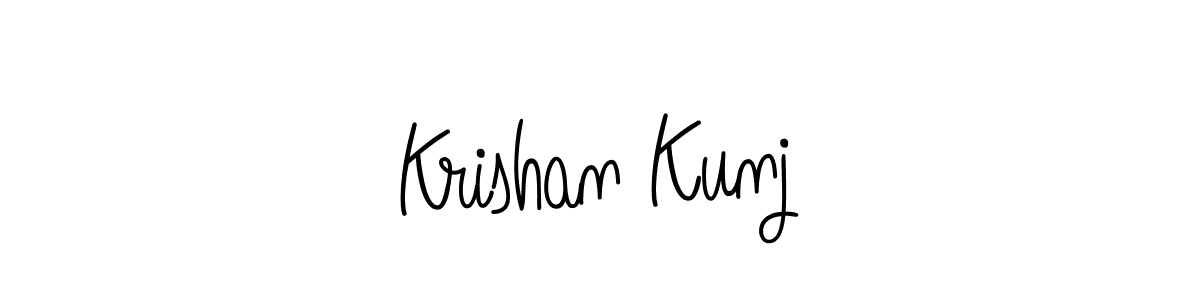 Angelique-Rose-font-FFP is a professional signature style that is perfect for those who want to add a touch of class to their signature. It is also a great choice for those who want to make their signature more unique. Get Krishan Kunj name to fancy signature for free. Krishan Kunj signature style 5 images and pictures png