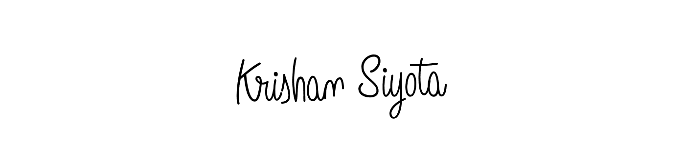 Similarly Angelique-Rose-font-FFP is the best handwritten signature design. Signature creator online .You can use it as an online autograph creator for name Krishan Siyota. Krishan Siyota signature style 5 images and pictures png