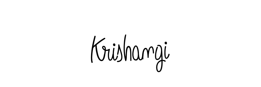 if you are searching for the best signature style for your name Krishangi. so please give up your signature search. here we have designed multiple signature styles  using Angelique-Rose-font-FFP. Krishangi signature style 5 images and pictures png