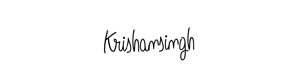 How to Draw Krishansingh signature style? Angelique-Rose-font-FFP is a latest design signature styles for name Krishansingh. Krishansingh signature style 5 images and pictures png