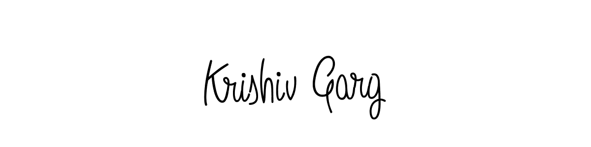 Also we have Krishiv Garg name is the best signature style. Create professional handwritten signature collection using Angelique-Rose-font-FFP autograph style. Krishiv Garg signature style 5 images and pictures png