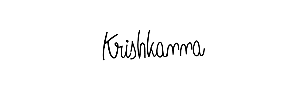 Design your own signature with our free online signature maker. With this signature software, you can create a handwritten (Angelique-Rose-font-FFP) signature for name Krishkanna. Krishkanna signature style 5 images and pictures png