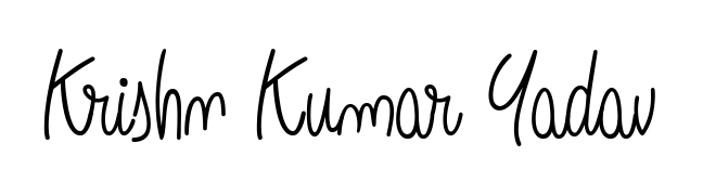 Enhance your business communications with Krishn Kumar Yadav signature in Angelique-Rose-font-FFP lettering. Clean, modern, and universally compatible. Krishn Kumar Yadav signature style 5 images and pictures png
