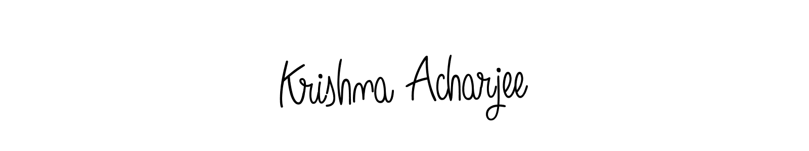 How to Draw Krishna Acharjee signature style? Angelique-Rose-font-FFP is a latest design signature styles for name Krishna Acharjee. Krishna Acharjee signature style 5 images and pictures png