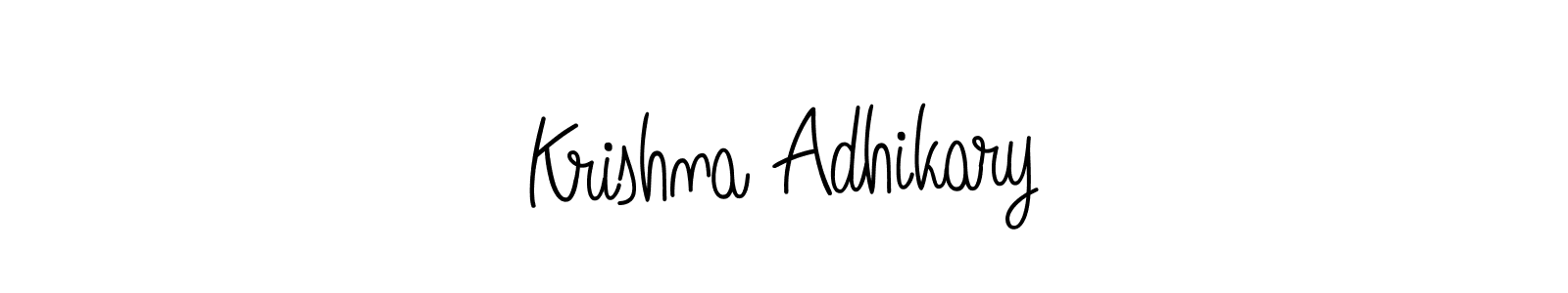 Also we have Krishna Adhikary name is the best signature style. Create professional handwritten signature collection using Angelique-Rose-font-FFP autograph style. Krishna Adhikary signature style 5 images and pictures png