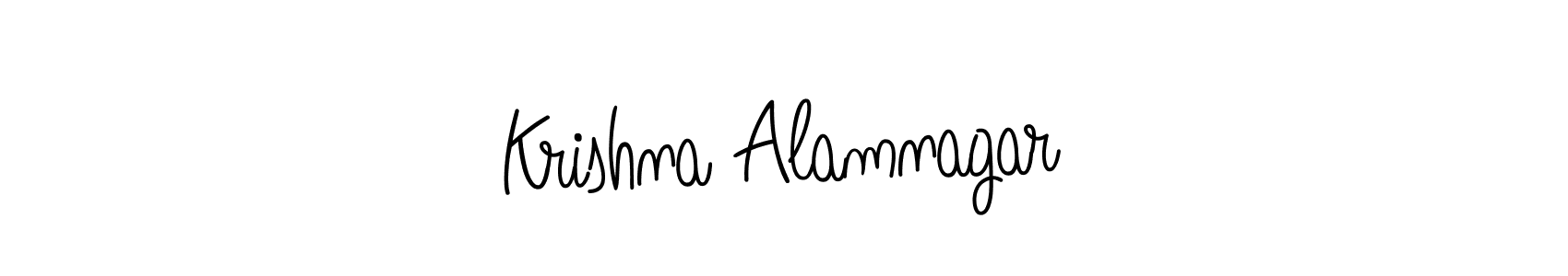 Design your own signature with our free online signature maker. With this signature software, you can create a handwritten (Angelique-Rose-font-FFP) signature for name Krishna Alamnagar. Krishna Alamnagar signature style 5 images and pictures png