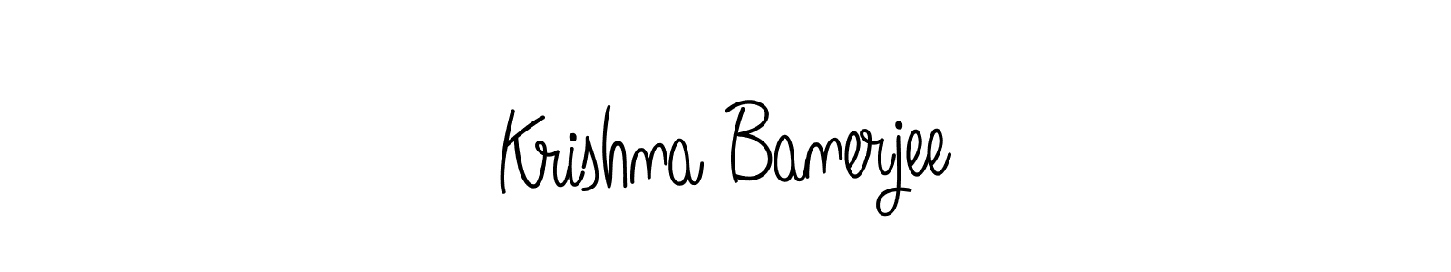 How to make Krishna Banerjee name signature. Use Angelique-Rose-font-FFP style for creating short signs online. This is the latest handwritten sign. Krishna Banerjee signature style 5 images and pictures png