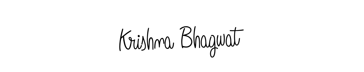 Use a signature maker to create a handwritten signature online. With this signature software, you can design (Angelique-Rose-font-FFP) your own signature for name Krishna Bhagwat. Krishna Bhagwat signature style 5 images and pictures png