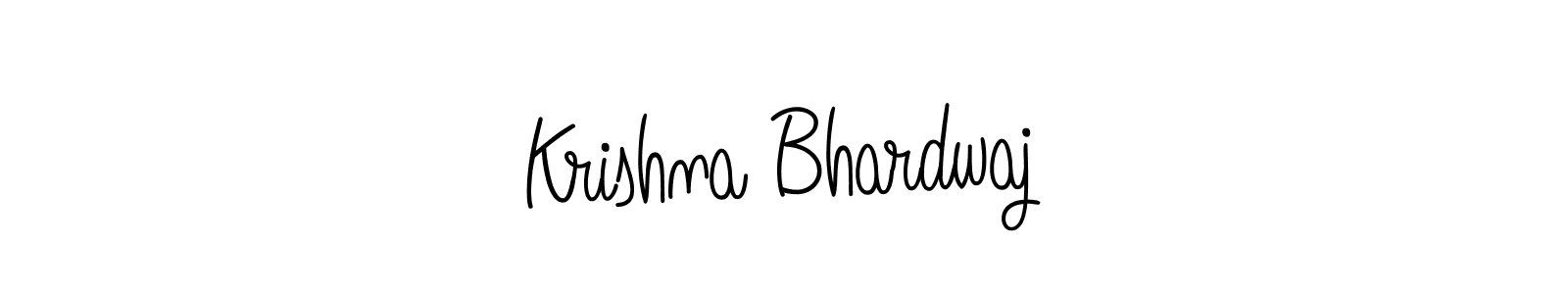 Create a beautiful signature design for name Krishna Bhardwaj. With this signature (Angelique-Rose-font-FFP) fonts, you can make a handwritten signature for free. Krishna Bhardwaj signature style 5 images and pictures png