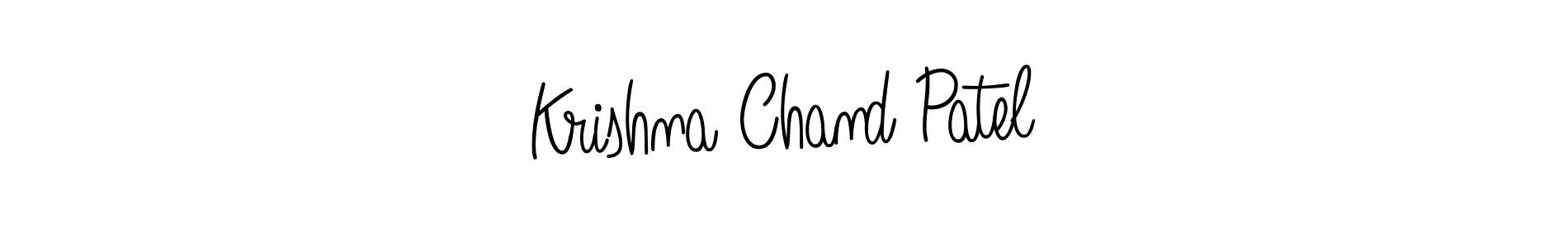 You should practise on your own different ways (Angelique-Rose-font-FFP) to write your name (Krishna Chand Patel) in signature. don't let someone else do it for you. Krishna Chand Patel signature style 5 images and pictures png