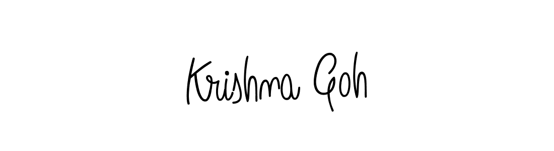 Also we have Krishna Goh name is the best signature style. Create professional handwritten signature collection using Angelique-Rose-font-FFP autograph style. Krishna Goh signature style 5 images and pictures png