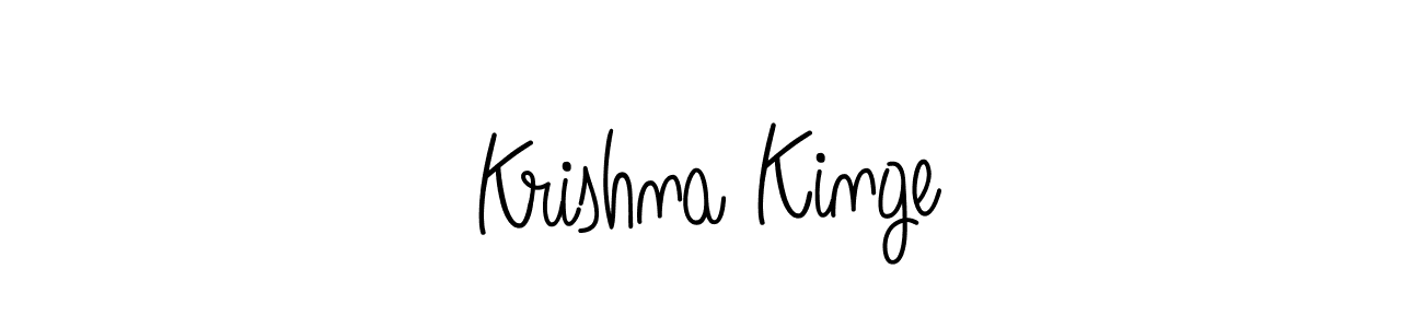 if you are searching for the best signature style for your name Krishna Kinge. so please give up your signature search. here we have designed multiple signature styles  using Angelique-Rose-font-FFP. Krishna Kinge signature style 5 images and pictures png
