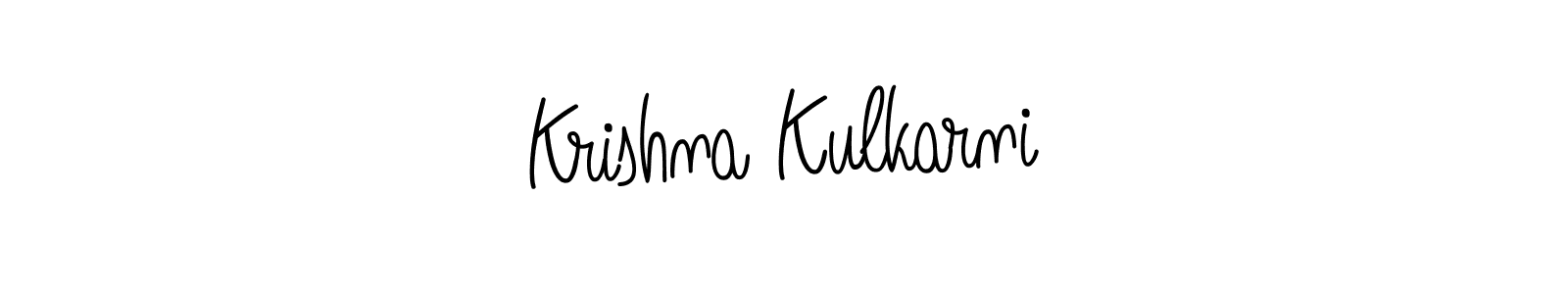 Angelique-Rose-font-FFP is a professional signature style that is perfect for those who want to add a touch of class to their signature. It is also a great choice for those who want to make their signature more unique. Get Krishna Kulkarni name to fancy signature for free. Krishna Kulkarni signature style 5 images and pictures png