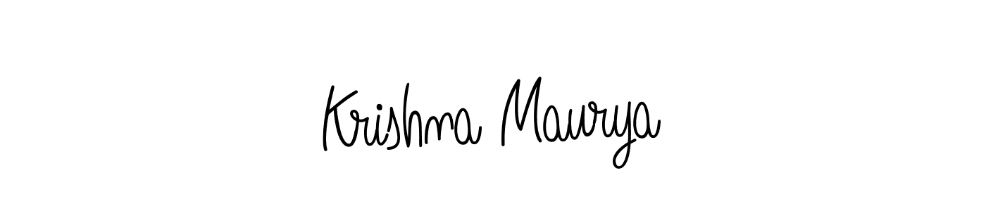 Create a beautiful signature design for name Krishna Maurya. With this signature (Angelique-Rose-font-FFP) fonts, you can make a handwritten signature for free. Krishna Maurya signature style 5 images and pictures png