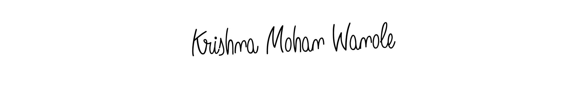 Check out images of Autograph of Krishna Mohan Wanole name. Actor Krishna Mohan Wanole Signature Style. Angelique-Rose-font-FFP is a professional sign style online. Krishna Mohan Wanole signature style 5 images and pictures png