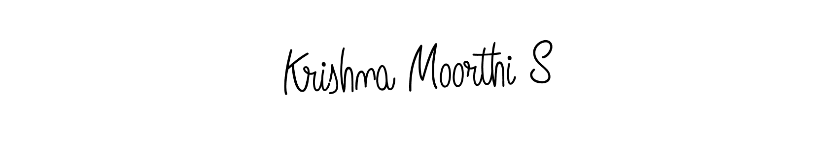 Krishna Moorthi S stylish signature style. Best Handwritten Sign (Angelique-Rose-font-FFP) for my name. Handwritten Signature Collection Ideas for my name Krishna Moorthi S. Krishna Moorthi S signature style 5 images and pictures png