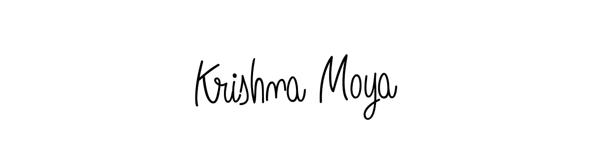 Angelique-Rose-font-FFP is a professional signature style that is perfect for those who want to add a touch of class to their signature. It is also a great choice for those who want to make their signature more unique. Get Krishna Moya name to fancy signature for free. Krishna Moya signature style 5 images and pictures png