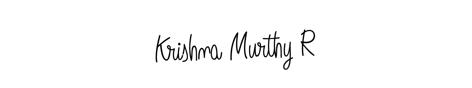 Make a beautiful signature design for name Krishna Murthy R. With this signature (Angelique-Rose-font-FFP) style, you can create a handwritten signature for free. Krishna Murthy R signature style 5 images and pictures png