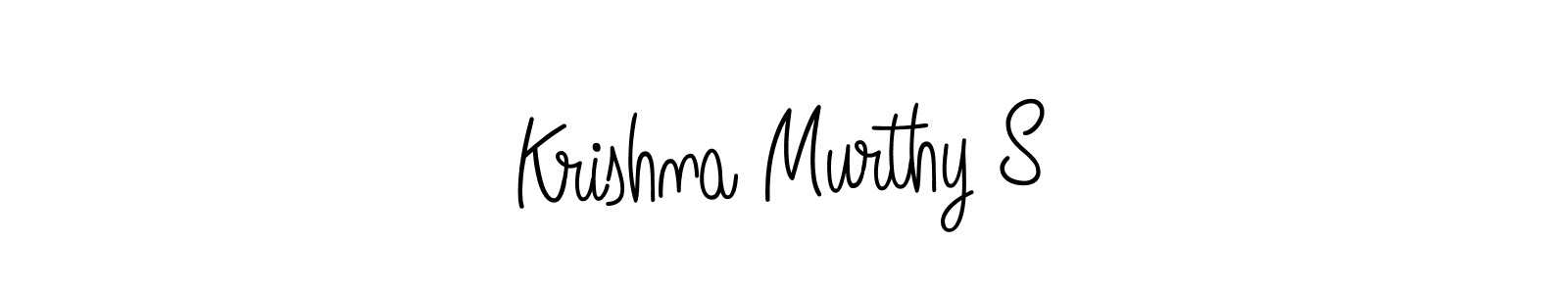 Create a beautiful signature design for name Krishna Murthy S. With this signature (Angelique-Rose-font-FFP) fonts, you can make a handwritten signature for free. Krishna Murthy S signature style 5 images and pictures png