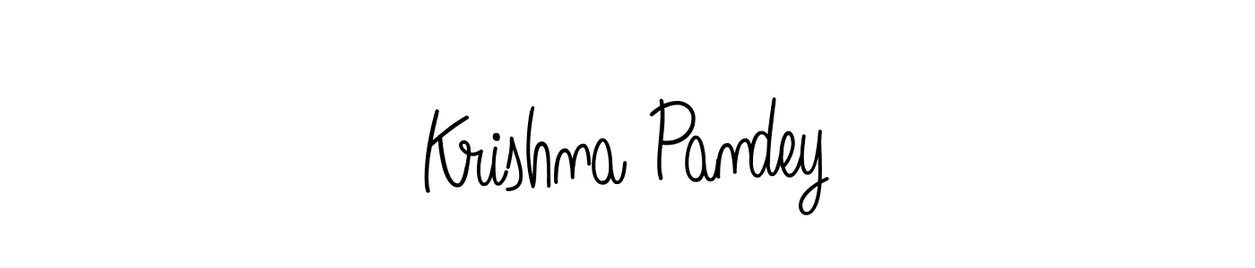 Make a beautiful signature design for name Krishna Pandey. With this signature (Angelique-Rose-font-FFP) style, you can create a handwritten signature for free. Krishna Pandey signature style 5 images and pictures png
