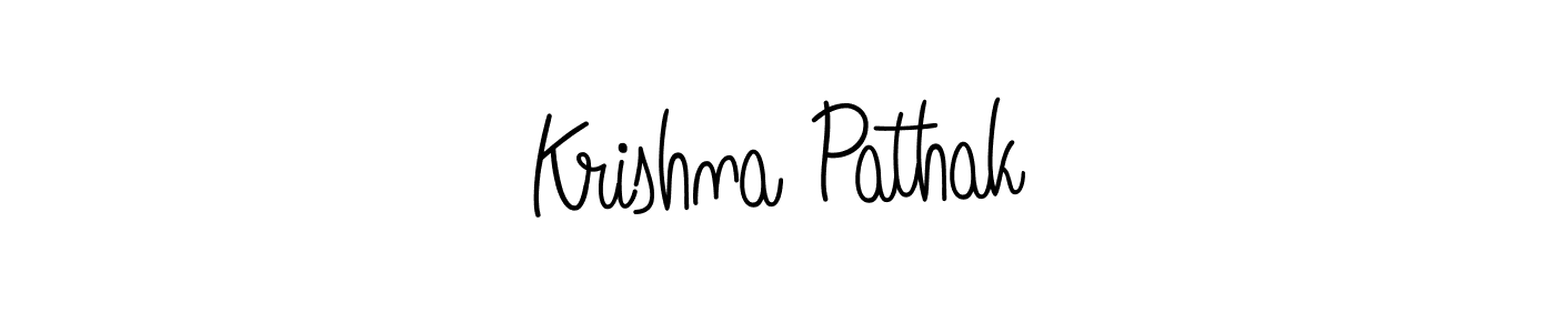Make a beautiful signature design for name Krishna Pathak. Use this online signature maker to create a handwritten signature for free. Krishna Pathak signature style 5 images and pictures png