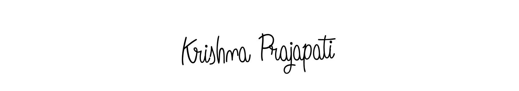 Also we have Krishna Prajapati name is the best signature style. Create professional handwritten signature collection using Angelique-Rose-font-FFP autograph style. Krishna Prajapati signature style 5 images and pictures png