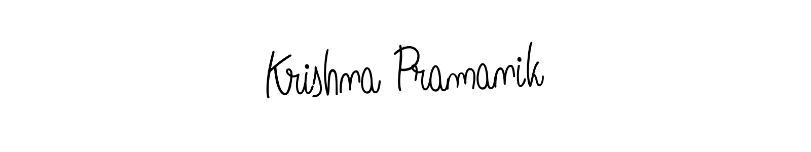 How to Draw Krishna Pramanik signature style? Angelique-Rose-font-FFP is a latest design signature styles for name Krishna Pramanik. Krishna Pramanik signature style 5 images and pictures png