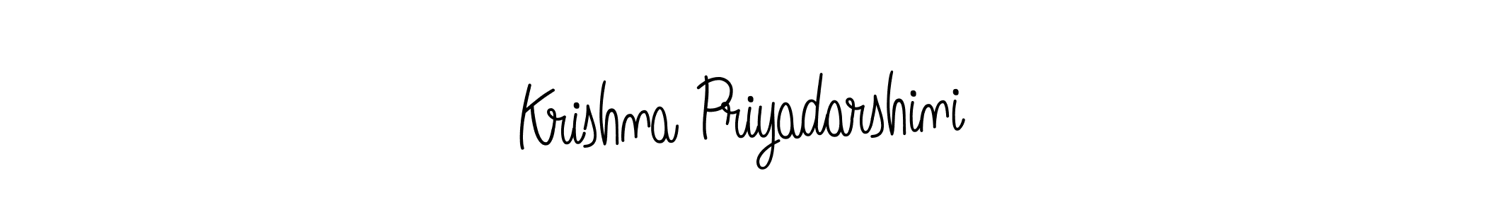 Design your own signature with our free online signature maker. With this signature software, you can create a handwritten (Angelique-Rose-font-FFP) signature for name Krishna Priyadarshini. Krishna Priyadarshini signature style 5 images and pictures png