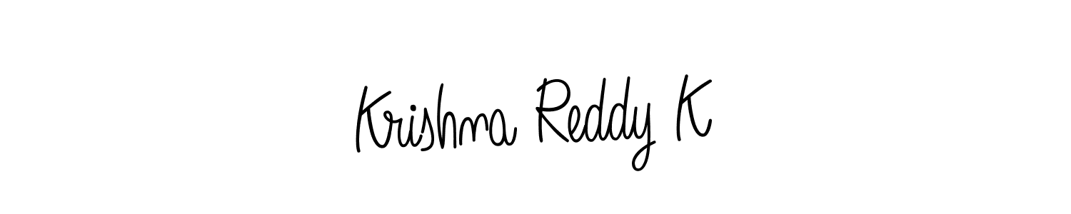 if you are searching for the best signature style for your name Krishna Reddy K. so please give up your signature search. here we have designed multiple signature styles  using Angelique-Rose-font-FFP. Krishna Reddy K signature style 5 images and pictures png