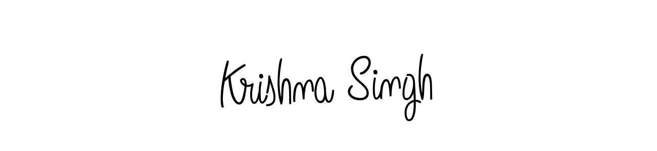 Design your own signature with our free online signature maker. With this signature software, you can create a handwritten (Angelique-Rose-font-FFP) signature for name Krishna Singh. Krishna Singh signature style 5 images and pictures png