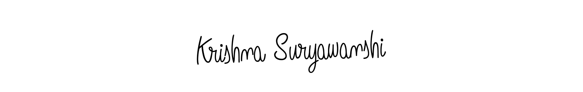 Also we have Krishna Suryawanshi name is the best signature style. Create professional handwritten signature collection using Angelique-Rose-font-FFP autograph style. Krishna Suryawanshi signature style 5 images and pictures png