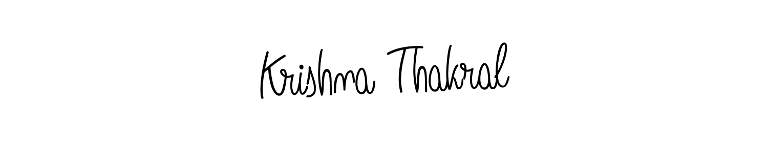 You can use this online signature creator to create a handwritten signature for the name Krishna Thakral. This is the best online autograph maker. Krishna Thakral signature style 5 images and pictures png