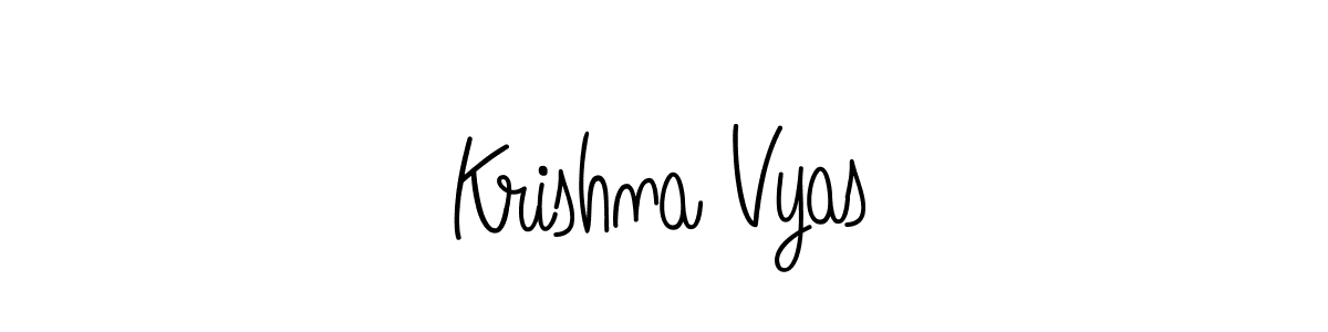 Also we have Krishna Vyas name is the best signature style. Create professional handwritten signature collection using Angelique-Rose-font-FFP autograph style. Krishna Vyas signature style 5 images and pictures png
