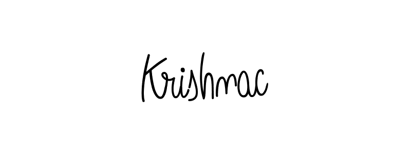 Use a signature maker to create a handwritten signature online. With this signature software, you can design (Angelique-Rose-font-FFP) your own signature for name Krishnac. Krishnac signature style 5 images and pictures png