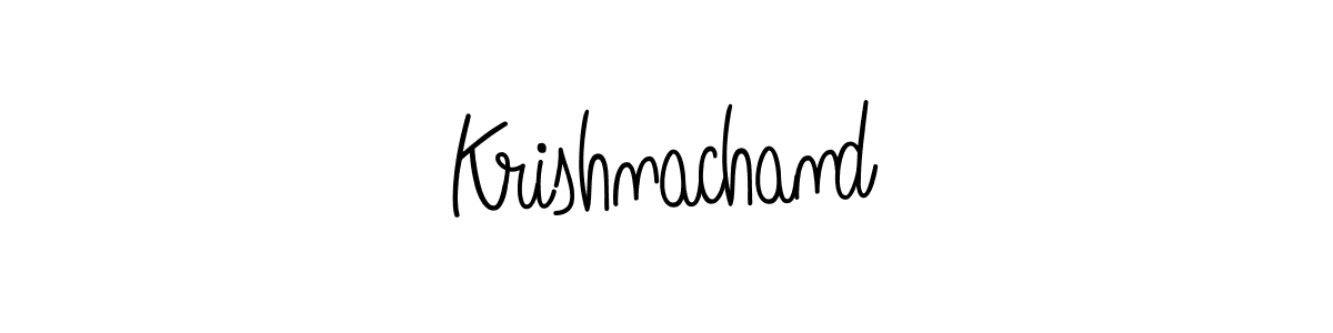 The best way (Angelique-Rose-font-FFP) to make a short signature is to pick only two or three words in your name. The name Krishnachand include a total of six letters. For converting this name. Krishnachand signature style 5 images and pictures png